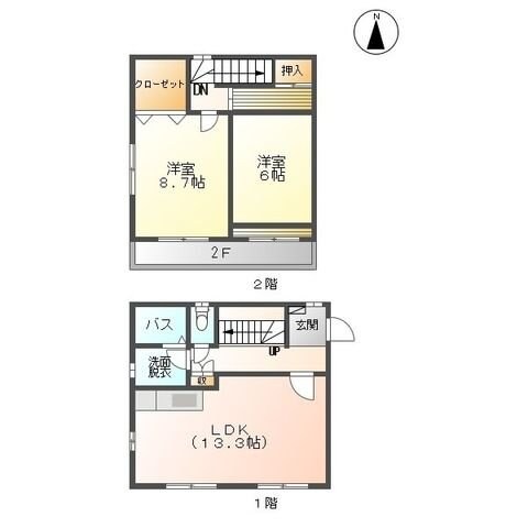 グランビュー本田町の物件間取画像