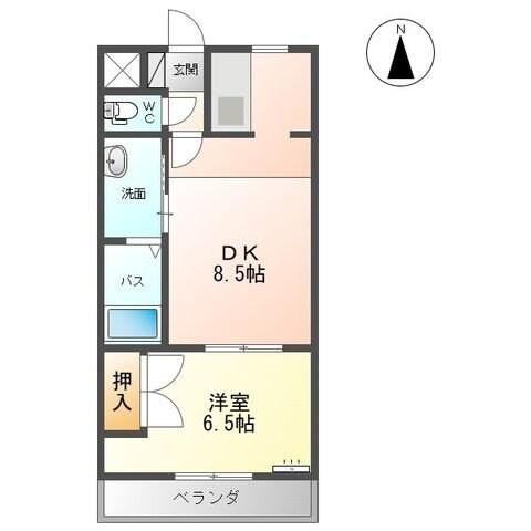 クレストール市名坂の物件間取画像