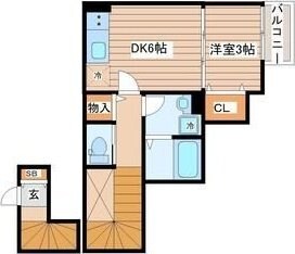 シャンテ富沢の物件間取画像