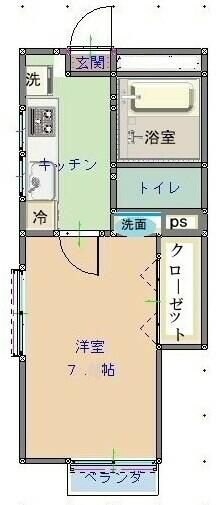 サクセス旭ヶ丘の物件間取画像