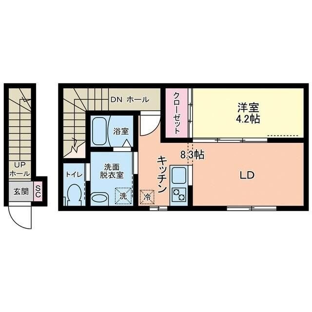 リヴェール南鍛冶町の物件間取画像