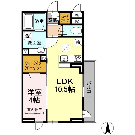 イーストナインの物件間取画像