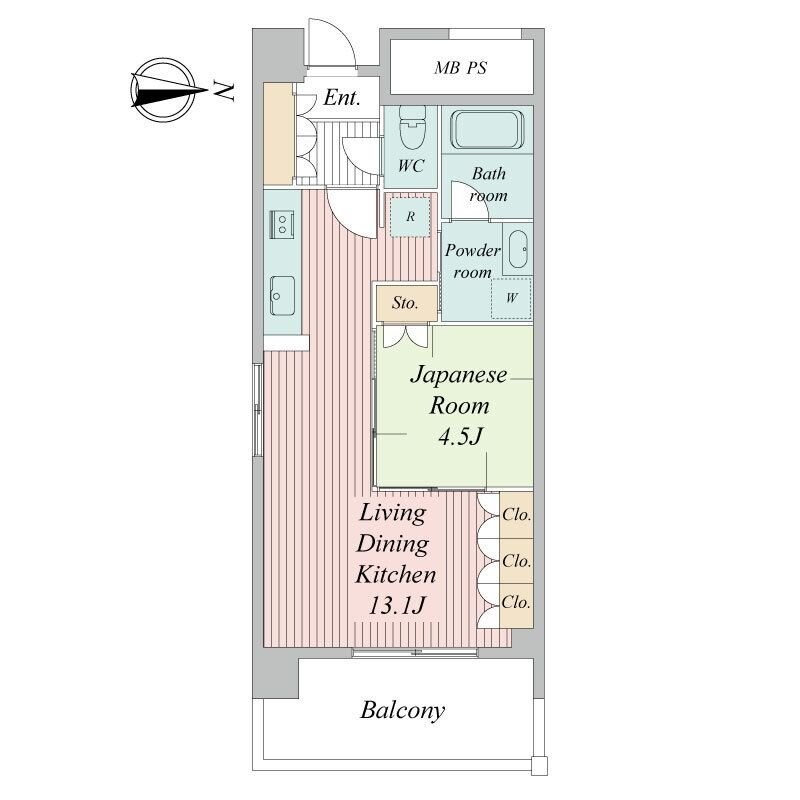 シュロスミーナ晩翠通の物件間取画像