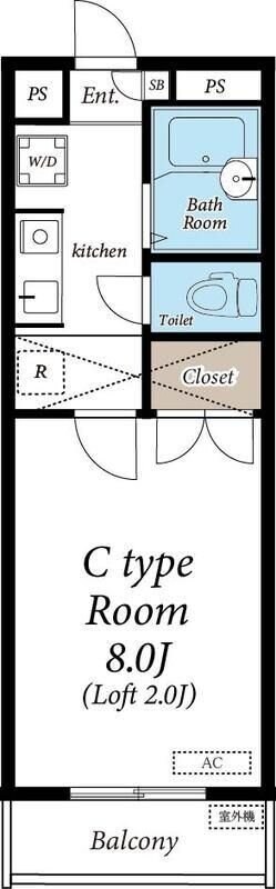 アラモード旭ヶ丘の物件間取画像
