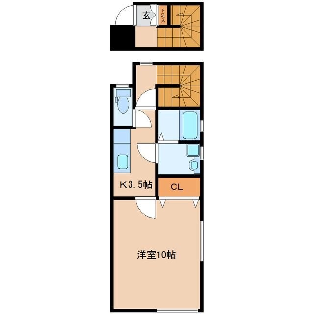ソレイユ向山壱番館の物件間取画像