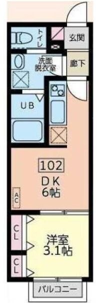 ルミナ旭ヶ丘の物件間取画像