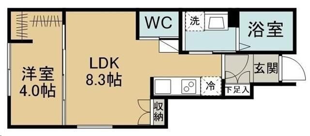 シャルム旭ケ丘イーストの物件間取画像