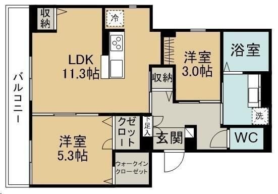 ドミール旭ケ丘駅前の物件間取画像