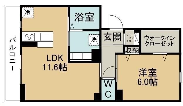 ドミール旭ケ丘駅前の物件間取画像