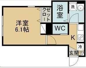 シンセーロ青葉町B棟の物件間取画像