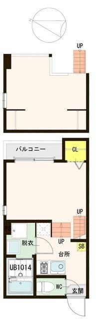 クレール東仙台の物件間取画像