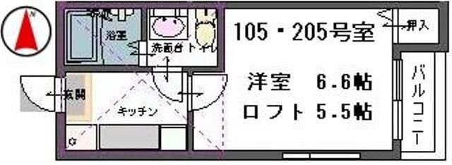 ヴァンベール宮町の物件間取画像