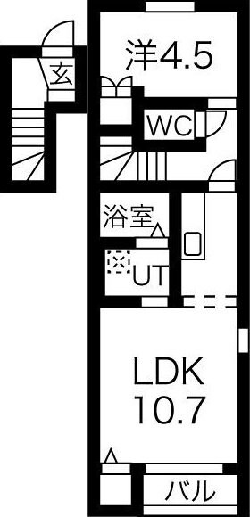 タウンコート上杉の物件間取画像