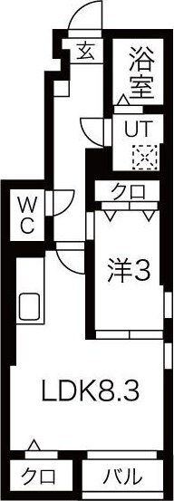 wave garden(ウェーブ・ガーデン)の物件間取画像