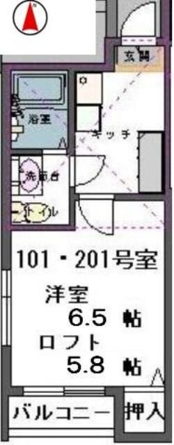 フォレストハイツ北仙台の物件間取画像
