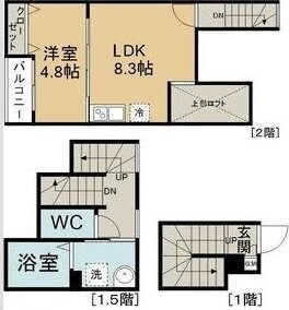 アネックス小松島の物件間取画像
