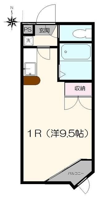 プランドビル八幡IIの物件間取画像