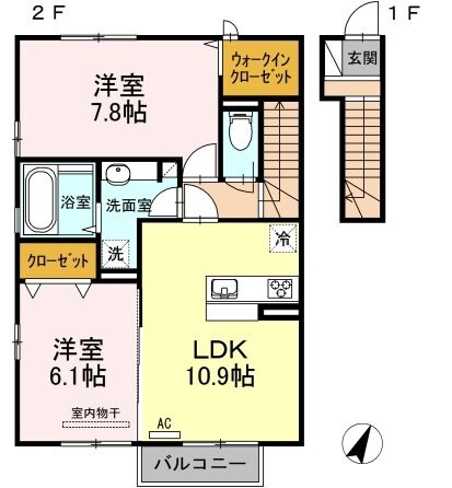 D-room西多賀の物件間取画像