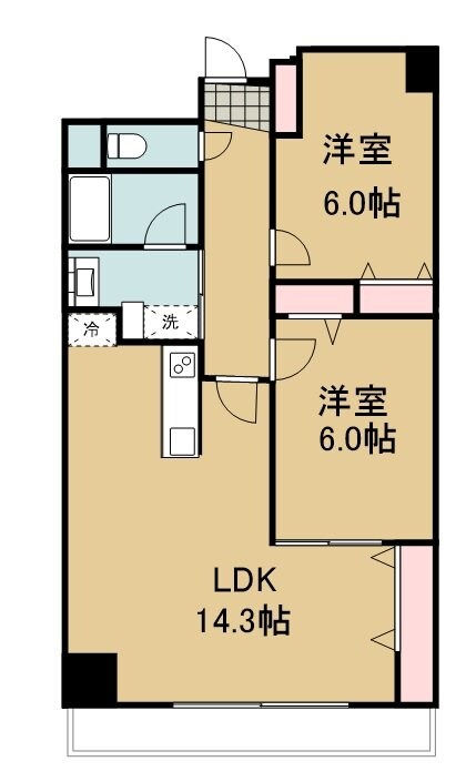 シンフォニー柏木の物件間取画像