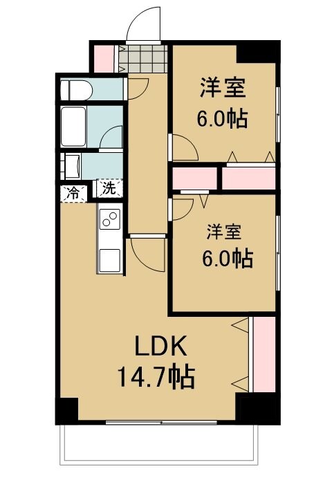 シンフォニー柏木の物件間取画像