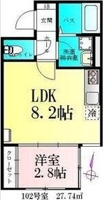仮)BAU宮町2号棟の物件間取画像