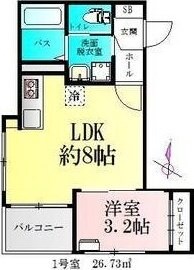 仮)BAU宮町1号棟の物件間取画像