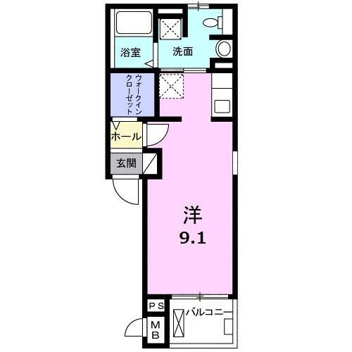 プリムヴェール Iの物件間取画像