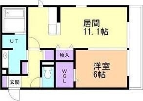 Adonis三百人町の物件間取画像