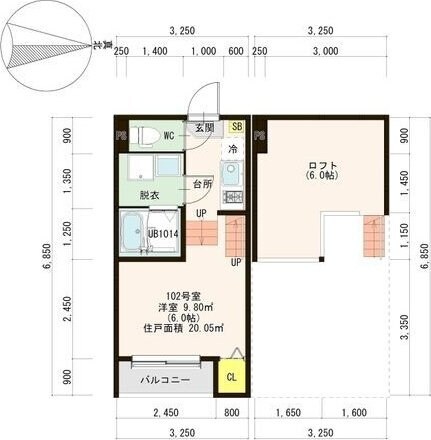 アルス福田町の物件間取画像