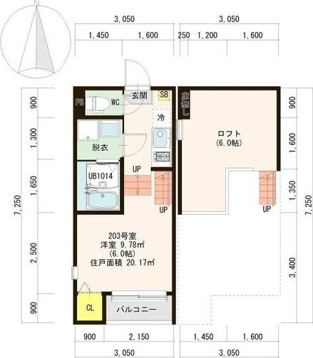 グレーステラス福住(福住町(5)A)の物件間取画像