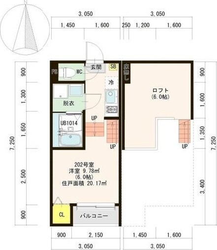 グレーステラス福住(福住町(5)A)の物件間取画像