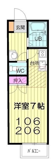 パレットルーム松が丘の物件間取画像