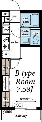 リスブロン北四番丁の物件間取画像