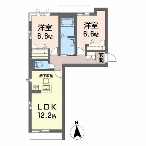 ベレオ荒井駅前の物件間取画像
