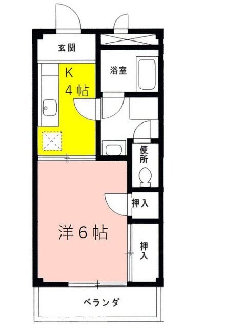 渡辺コーポの物件間取画像