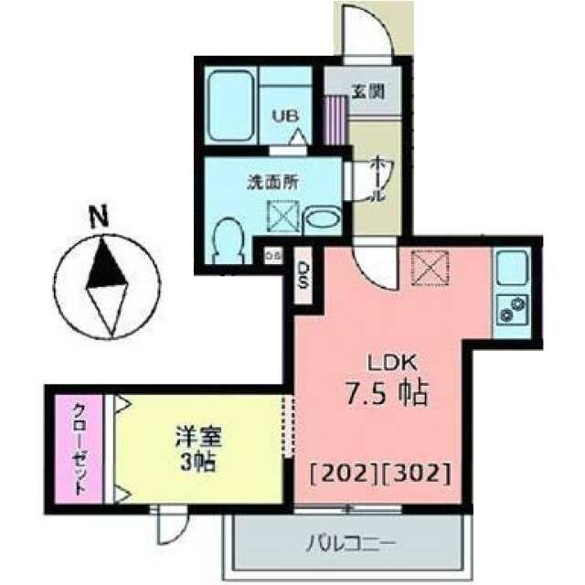 メリディアン白鳥の物件間取画像