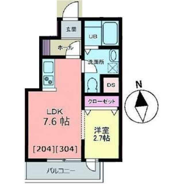 メリディアン白鳥の物件間取画像