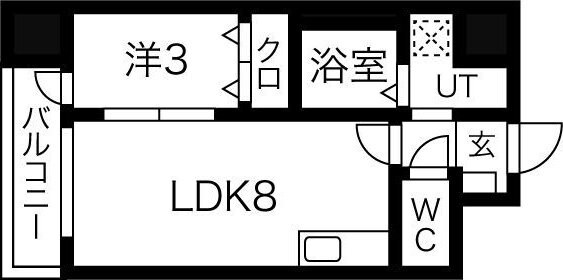 サンライズ支倉町の物件間取画像
