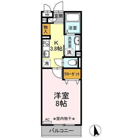 D-roomハピネスの物件間取画像