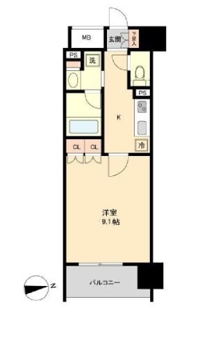 レジディア榴岡 イースト棟の物件間取画像