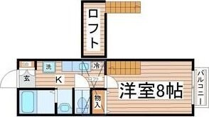 ウエストキャッスル河原町の物件間取画像