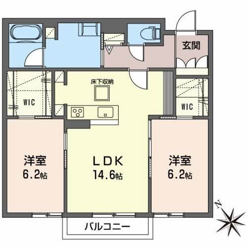 アイクレールの物件間取画像