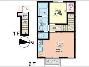 エクシリア東仙台IIの物件間取画像