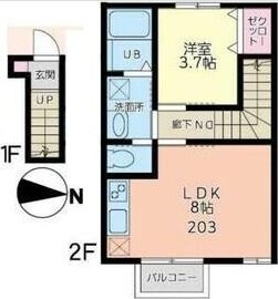 エクシリア東仙台IIの物件間取画像