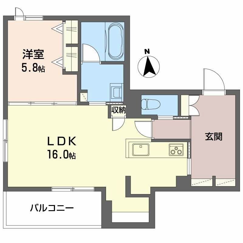 シャーメゾン Chez toi 公園前の物件間取画像