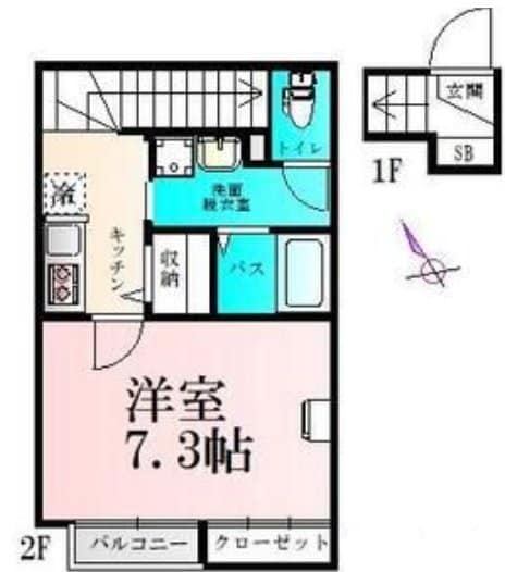 仮)BAU五輪2号棟の物件間取画像