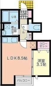 Cadog河原町の物件間取画像
