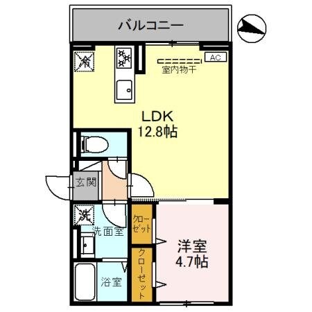 D-ROOM台新田町の物件間取画像