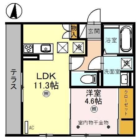 D-ROOM羅漢町の物件間取画像