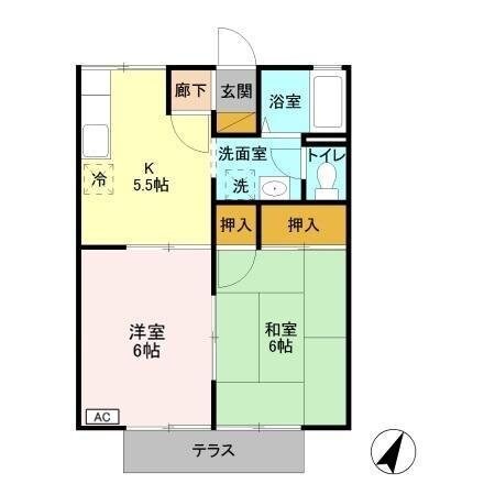セジュールくらがのの物件間取画像